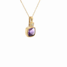 Load image into Gallery viewer, 14Kt Yellow Gold and Amethyst Pendant
