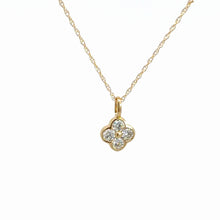 Load image into Gallery viewer, 14kt Yellow Gold Diamond Pendant
