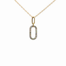 Load image into Gallery viewer, 14kt Yellow Gold Diamond Pendant
