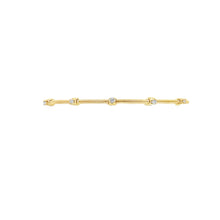 Load image into Gallery viewer, 14k  Yellow Gold Diamond Bangle Bracelet
