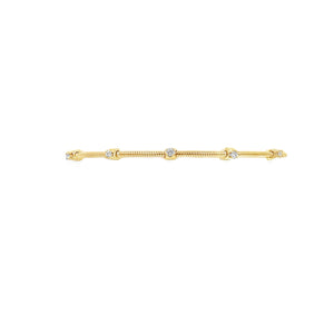 14k  Yellow Gold Diamond Bangle Bracelet