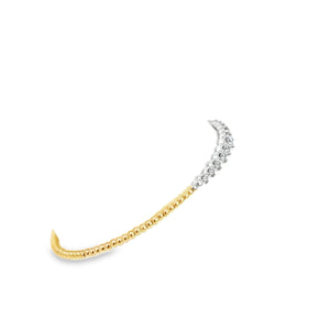 14k  Yellow Gold Diamond Bangle Bracelet