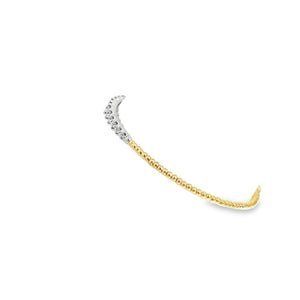 14k  Yellow Gold Diamond Bangle Bracelet