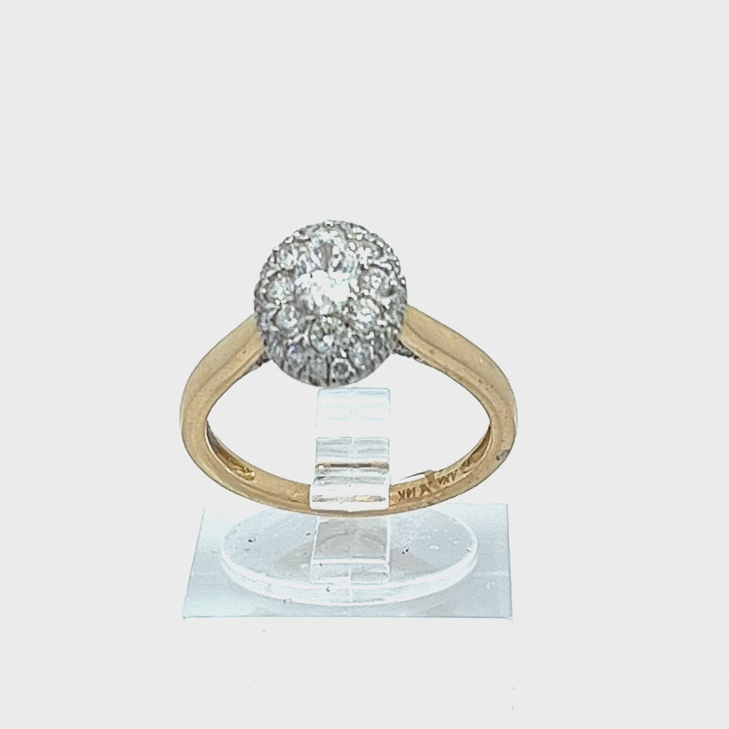 14kt Yellow Gold Diamond Engagement Ring