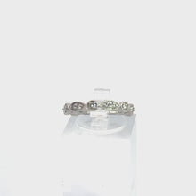 Load and play video in Gallery viewer, 14kt White Gold Diamond Anniversary Ring
