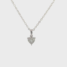 Load and play video in Gallery viewer, 14kt White Gold Diamond Pendant
