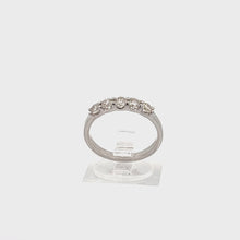 Load and play video in Gallery viewer, 14kt White Gold Diamond Anniversary Ring
