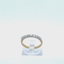 Load and play video in Gallery viewer, 14kt Yellow  Gold Diamond Anniversary Ring
