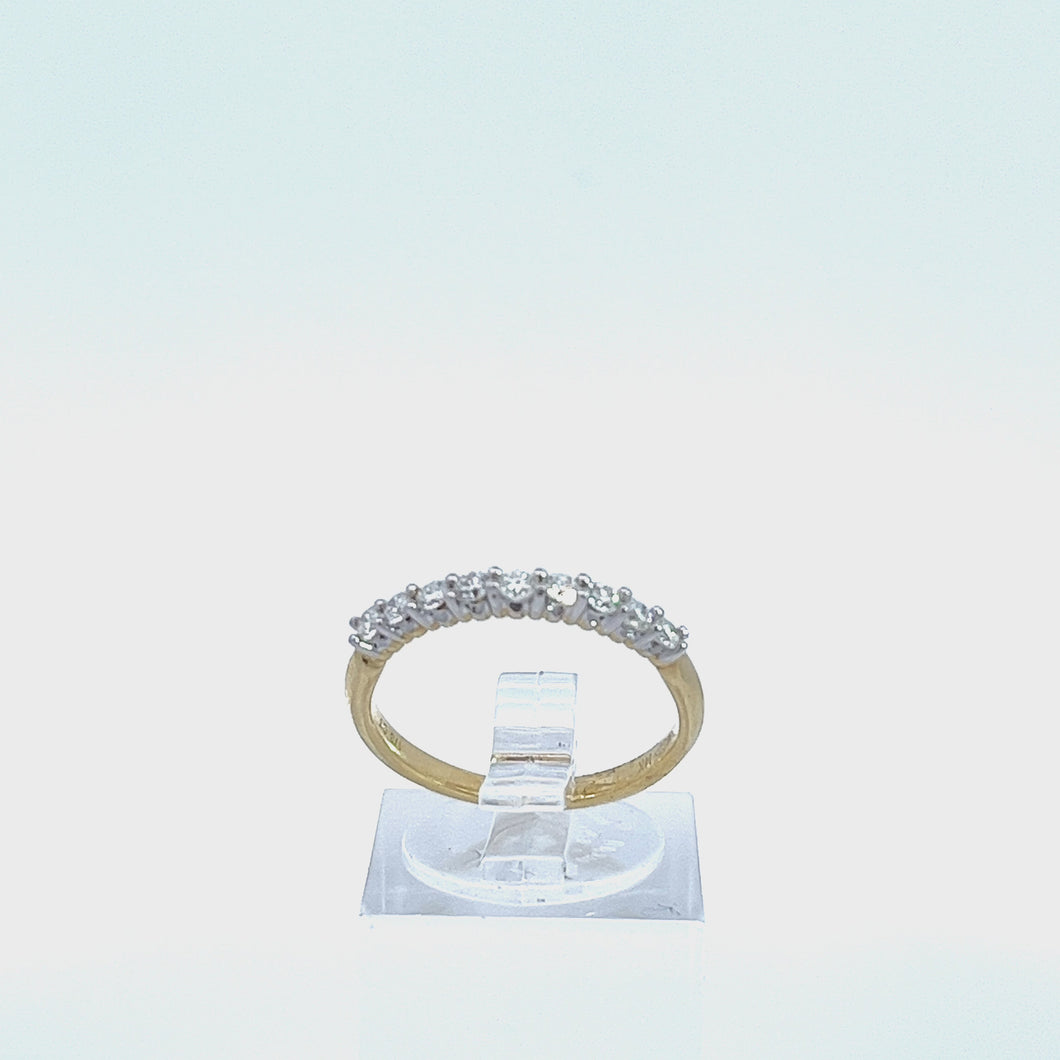 14kt Yellow  Gold Diamond Anniversary Ring