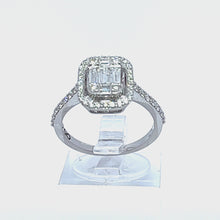 Load and play video in Gallery viewer, 18kt  White Gold Fashion Diamond Ring
