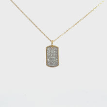 Load and play video in Gallery viewer, 14kt Yellow Gold  Diamond Pendant
