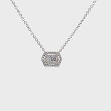 Load and play video in Gallery viewer, 14kt White Gold Diamond Pendant
