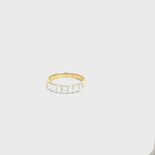 Load and play video in Gallery viewer, 14kt Gold Yellow Diamond Anniversary Ring
