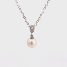 Load and play video in Gallery viewer, 14kt Pearl and Diamond Pendant
