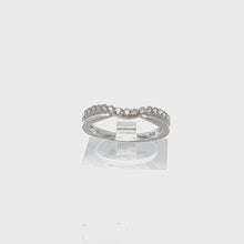 Load and play video in Gallery viewer, 14kt White Gold Diamond Anniversary Ring
