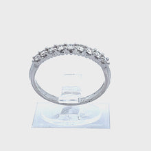 Load and play video in Gallery viewer, 14kt White Gold Diamond Anniversary Ring
