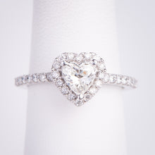 Load image into Gallery viewer, 14kt White Gold Heart Shaped Diamond  Engagement Ring
