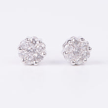 Load image into Gallery viewer, 14kt White Gold Diamond Studs
