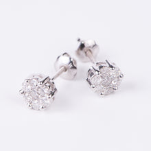 Load image into Gallery viewer, 14kt White Gold Diamond Studs
