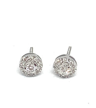 Load image into Gallery viewer, 14kt White Gold Diamond Earrings
