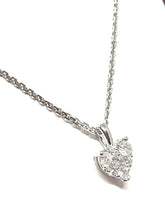 Load image into Gallery viewer, 14kt White Gold Heart Shaped Diamond Pendant
