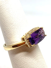 Load image into Gallery viewer, 14kt Yellow Gold Amethyst Ring
