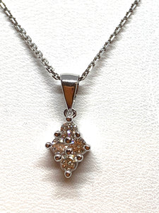 14kt White Gold  Diamond Pendant