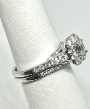 Load image into Gallery viewer, 14kt White Gold Diamond and Engagement Ring with Wedding Band
